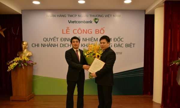 Vietcombank bổ nhiệm Giám đốc Chi nhánh Dịch vụ khách hàng đặc biệt